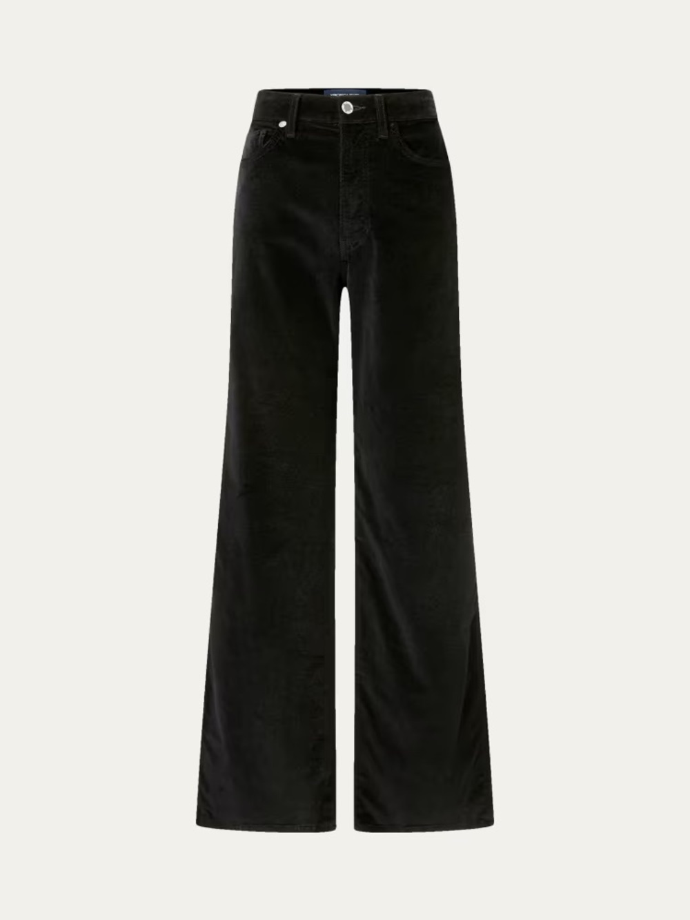 Veronica Beard Taylor black high rise velvet wide leg pants jeans size 26 nwt